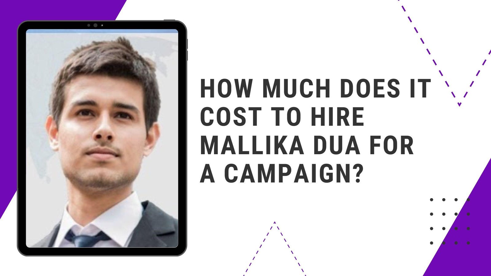 How Much Does It Cost to Hire Dhruv Rathee for a Campaign?