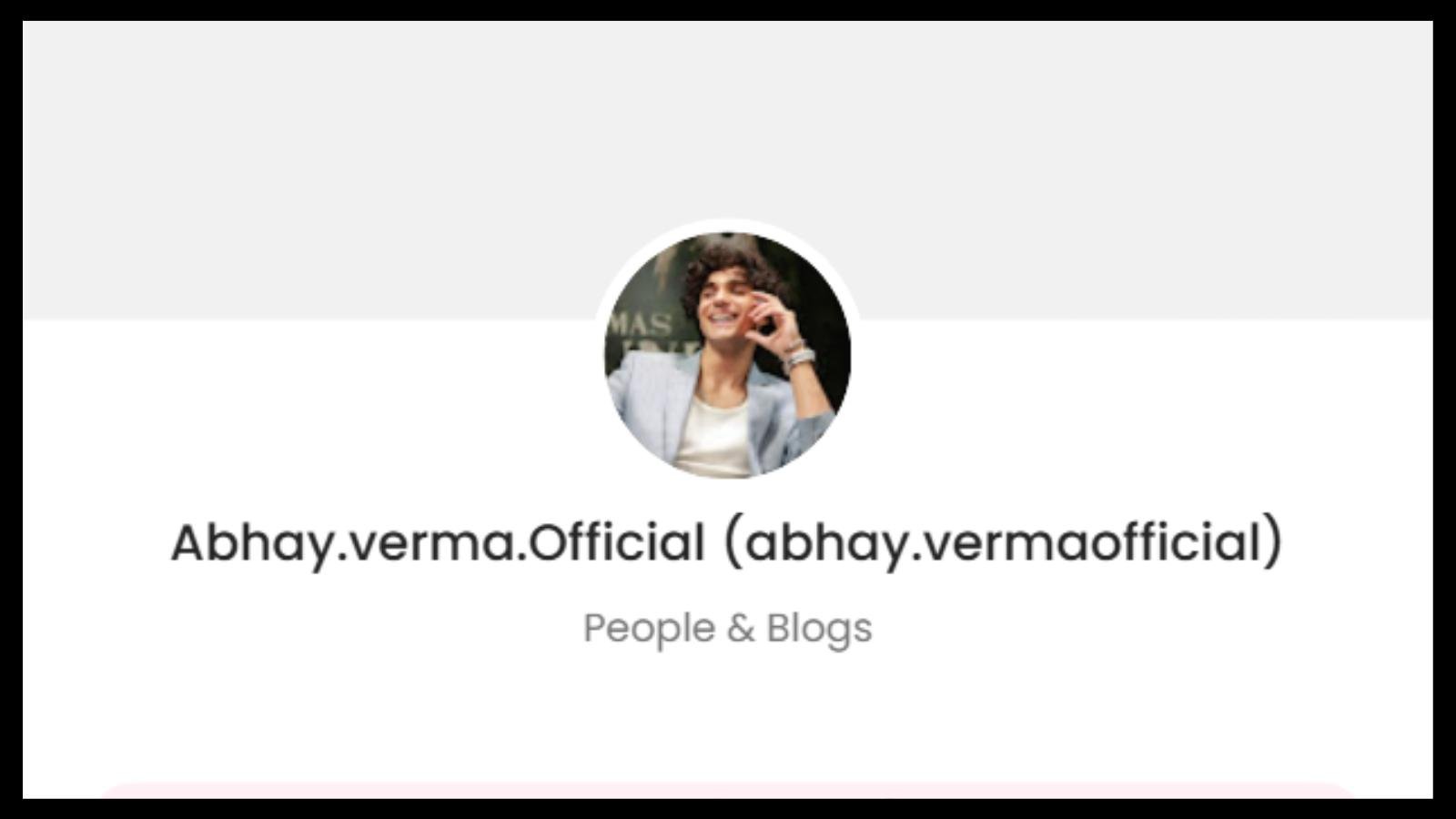 Abhay Verma Official Promotion Price: 