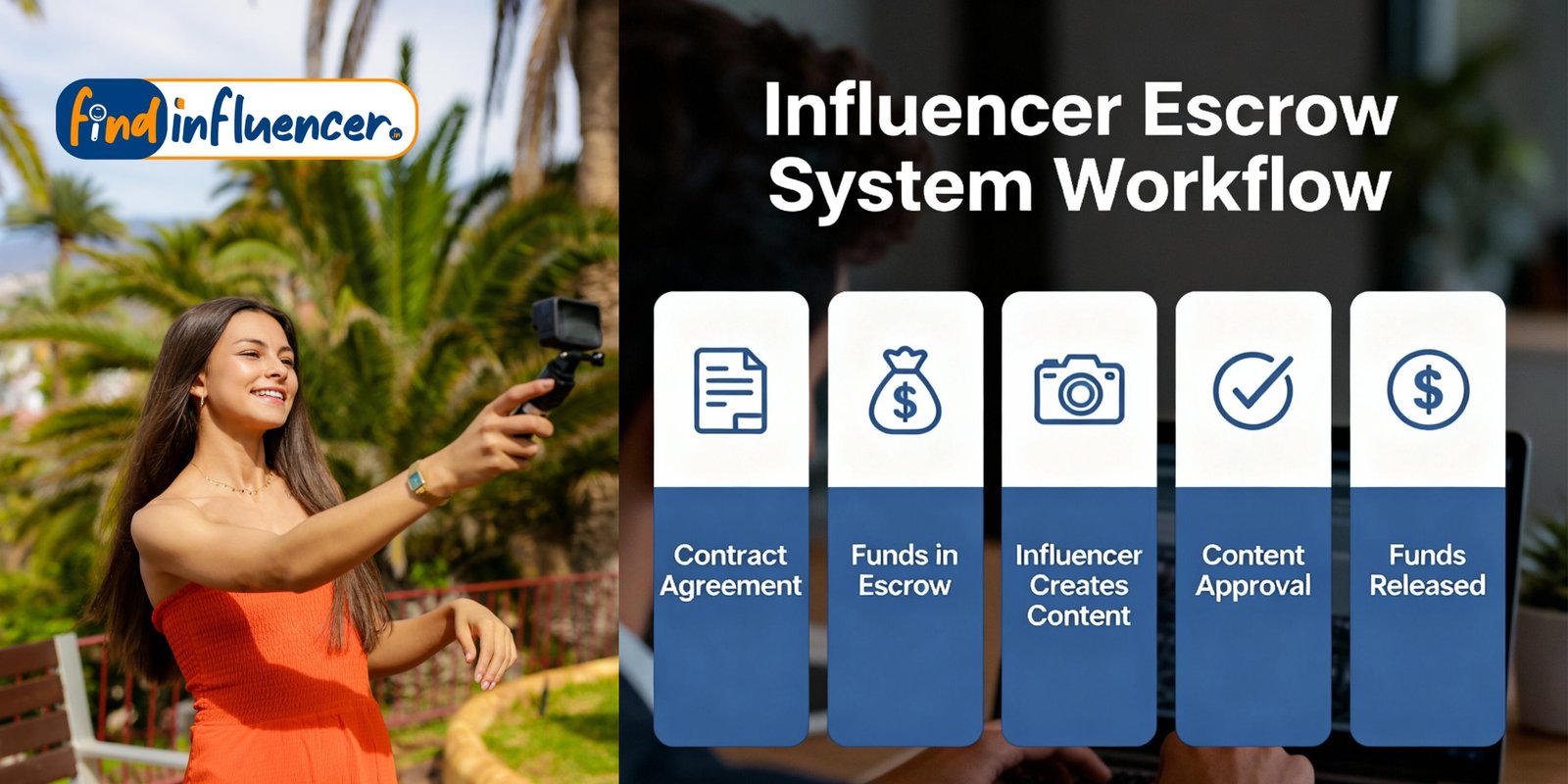 How the Find Influencer Escrow System Works