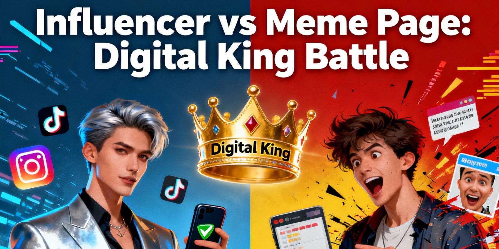 Influencer vs Meme Page 