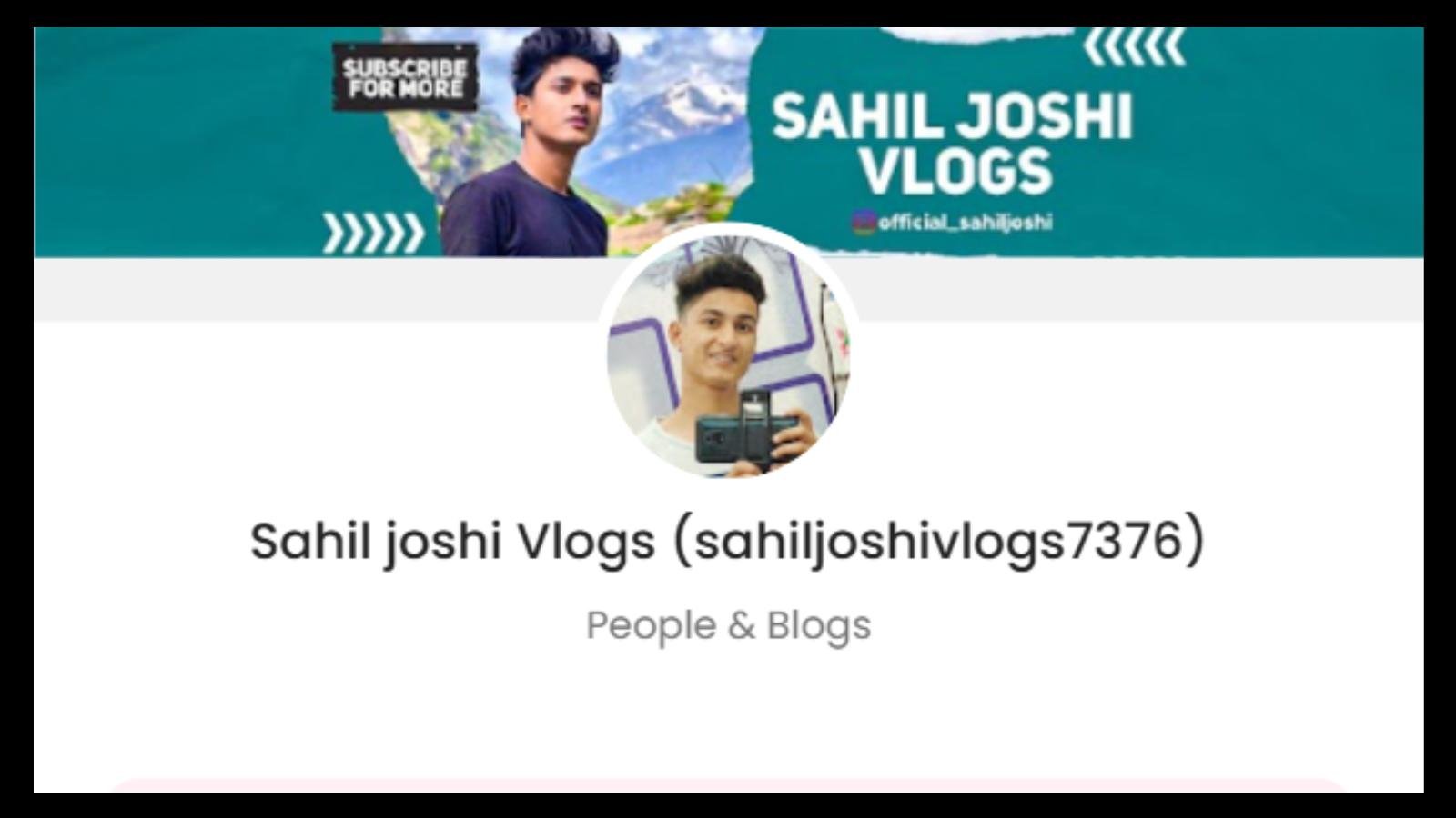 Sahil Joshi Official Promotion Price: 