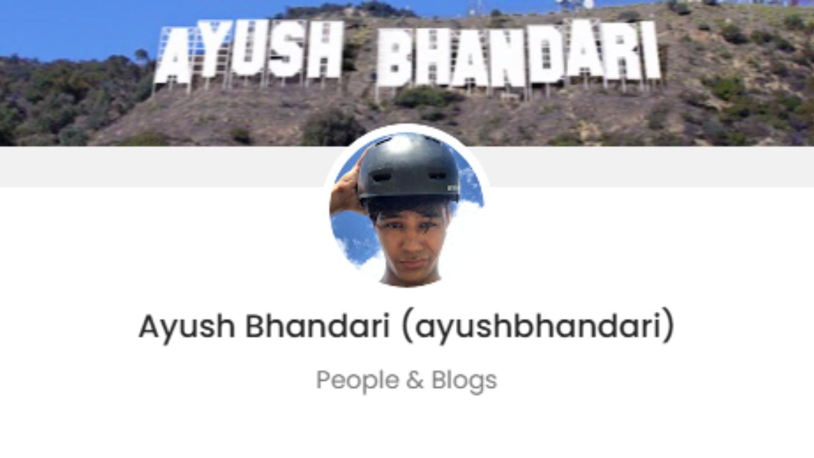 Ayush Bhandari Official Promotion Price: