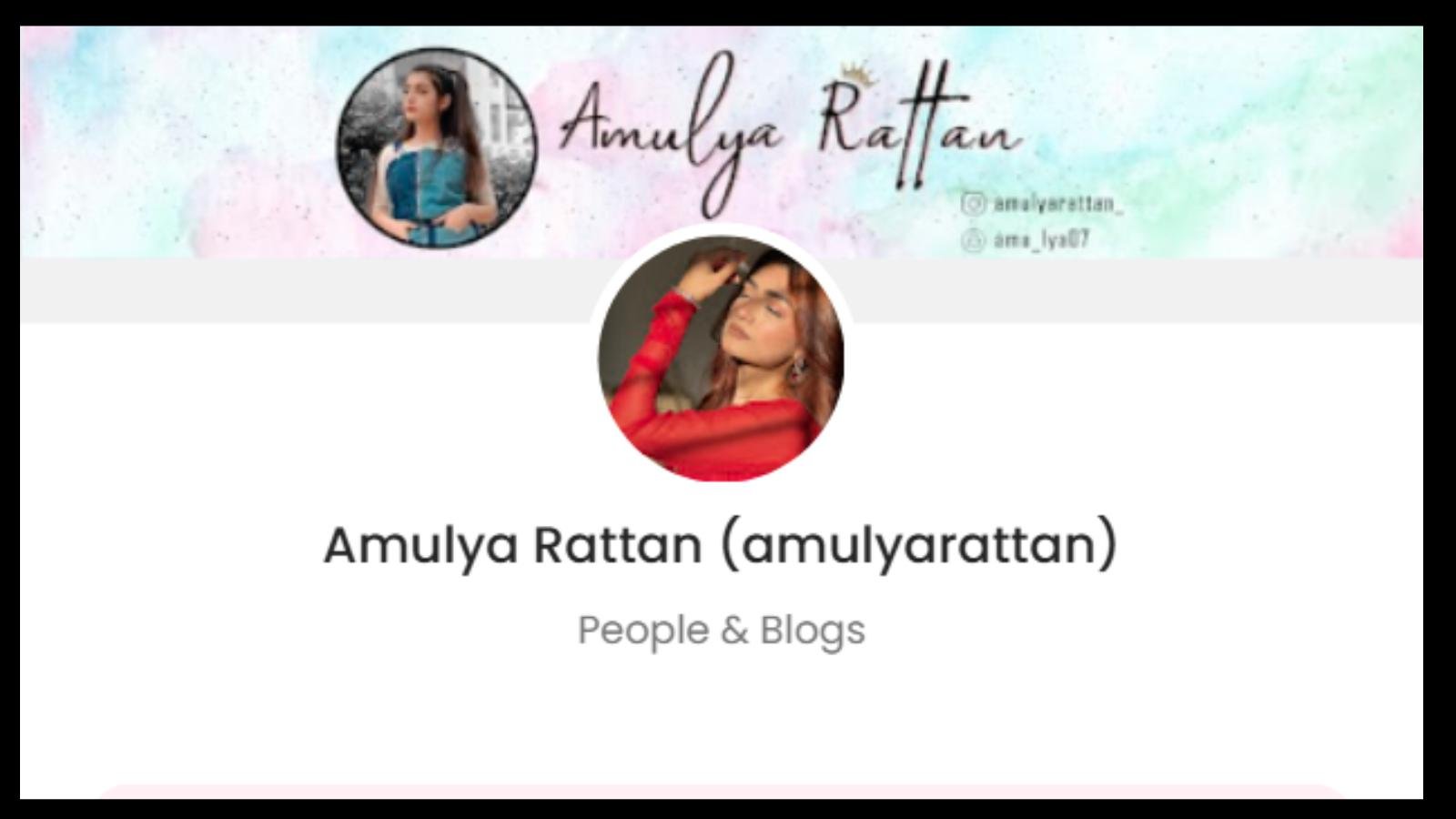 Amulya Rattan Official Promotion Price: