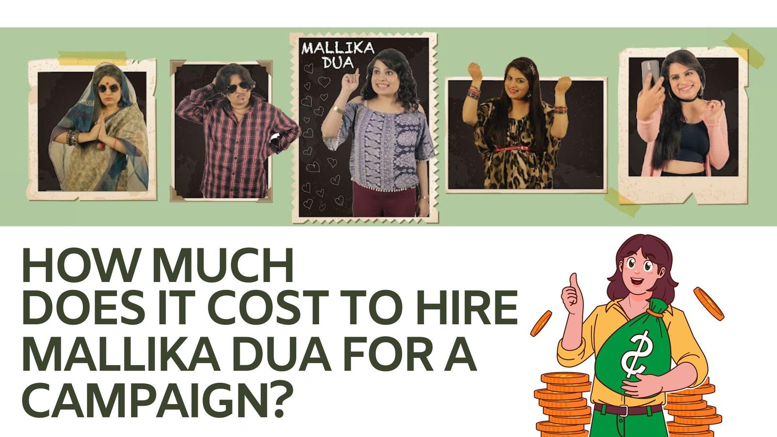 How Much Does It Cost to Hire Mallika Dua for a Campaign?