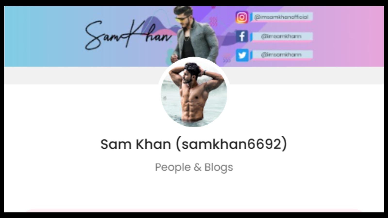 Sam Khan Official Promotion Price: 